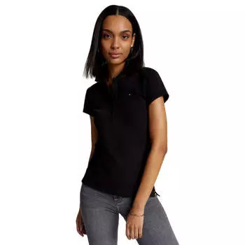 Футболка Tommy Hilfiger Slim Fit Polo, черный