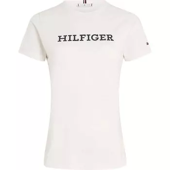 Футболка Tommy Hilfiger Slim Monotype Print, белый