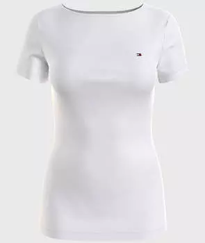 Футболка Tommy Hilfiger Solid Boatneck Favorite, белый