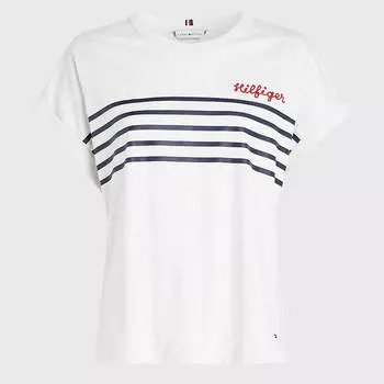 Футболка Tommy Hilfiger Stripe, белый