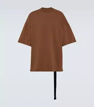 Футболка Tommy из хлопкового джерси Drkshdw By Rick Owens, коричневый