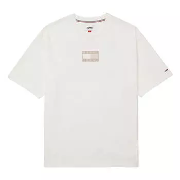 Футболка Tommy Jeans Badge Logo, бело-серый
