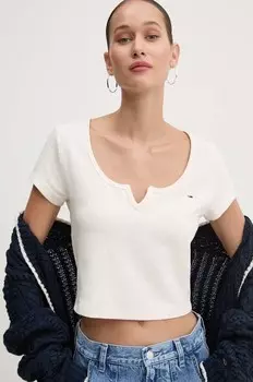 Футболка Tommy Jeans, бежевый
