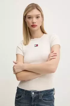 Футболка Tommy Jeans, бежевый