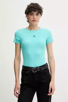 Футболка Tommy Jeans, бирюзовый