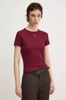 Футболка Tommy Jeans, бордовый