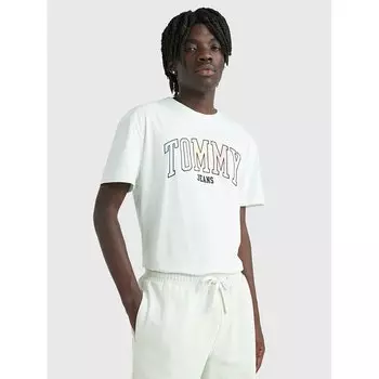 Футболка Tommy Jeans Classic College Pop, белый