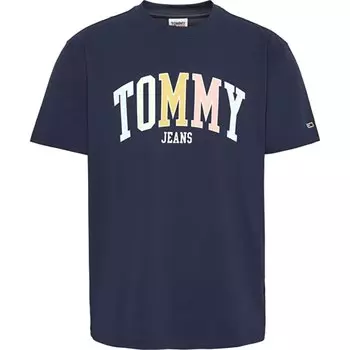 Футболка Tommy Jeans Classic College Pop, черный