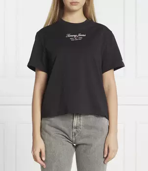 Футболка Tommy Jeans Classic fit, черный