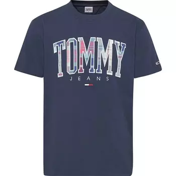 Футболка Tommy Jeans Classic Tartan, синий
