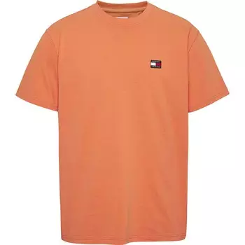 Футболка Tommy Jeans Classic Tommy Xs Badge, оранжевый