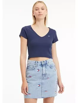 Футболка TOMMY JEANS, цвет dunkleblau