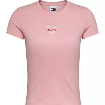 Футболка Tommy Jeans Essential Logo 1, розовый