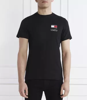 Футболка Tommy Jeans ESSENTIAL Regular Fit, черный