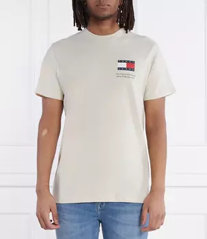 Футболка Tommy Jeans ESSENTIAL Slim Fit, бежевый