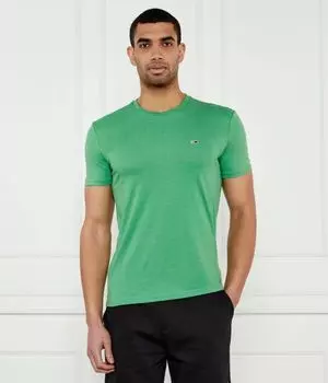 Футболка Tommy Jeans Extra Slim Fit, зеленый