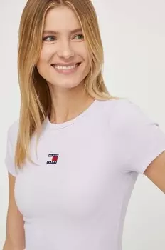Футболка Tommy Jeans, фиолетовый