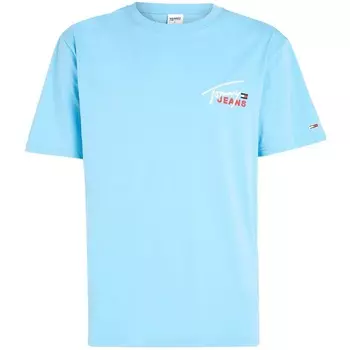 Футболка Tommy Jeans Graphic Signature Logo, голубой