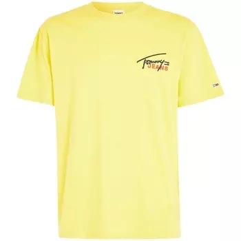 Футболка Tommy Jeans Graphic Signature Logo, желтый
