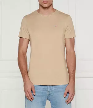 Футболка Tommy Jeans JASPE Slim Fit, бежевый