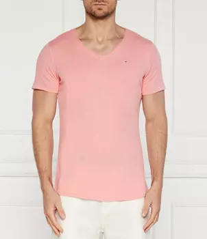 Футболка Tommy Jeans JASPE Slim Fit, пудрово-розовый