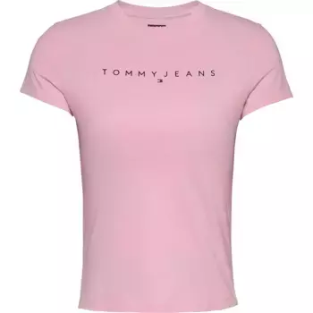 Футболка Tommy Jeans Linear, розовый