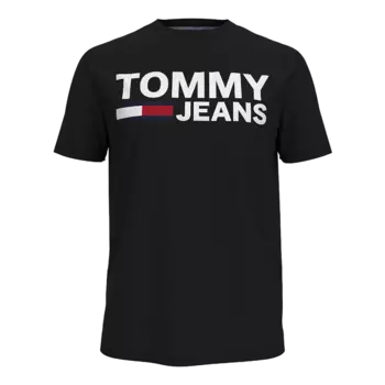 Футболка Tommy Jeans Lockup, черный