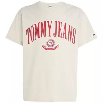 Футболка Tommy Jeans Modern Prep Varsity, бежевый