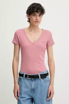 Футболка Tommy Jeans, оранжевый