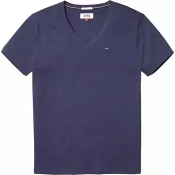 Футболка Tommy Jeans Original short sleeve v neck, синий