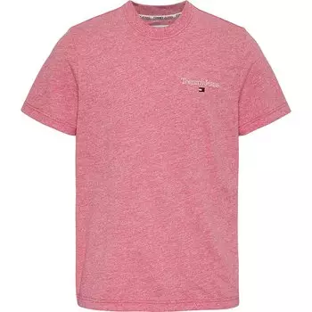 Футболка Tommy Jeans Reg Heathered Slub, розовый