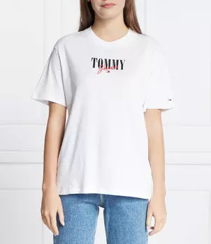 Футболка Tommy Jeans Regular Fit, белый