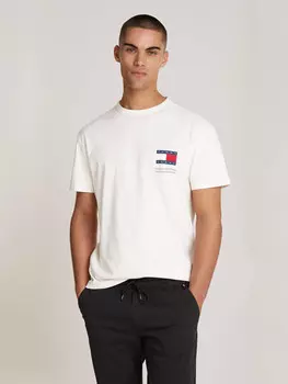 Футболка Tommy Jeans Regular Fit, белый
