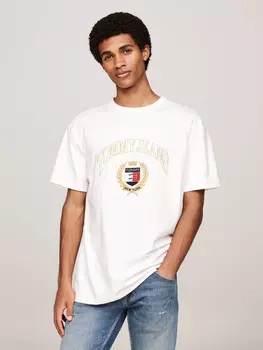 Футболка Tommy Jeans Regular Fit, белый
