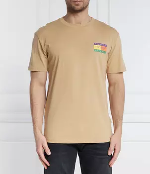 Футболка Tommy Jeans Regular Fit, бежевый