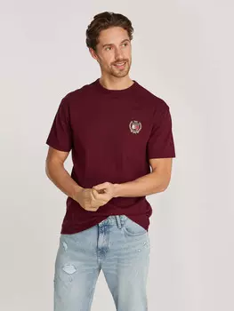 Футболка Tommy Jeans Regular Fit, бордо
