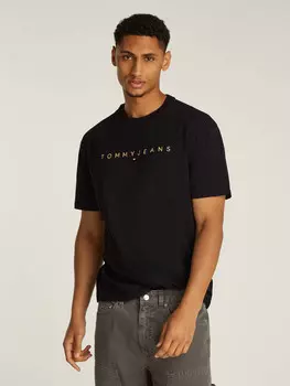 Футболка Tommy Jeans Regular Fit, черный