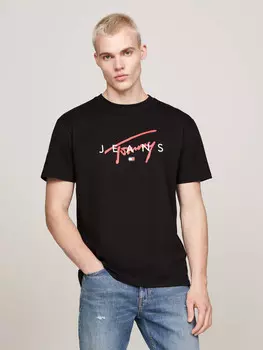 Футболка Tommy Jeans Regular Fit, черный