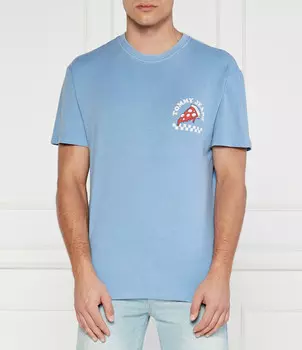 Футболка Tommy Jeans Regular Fit, небесно-голубой