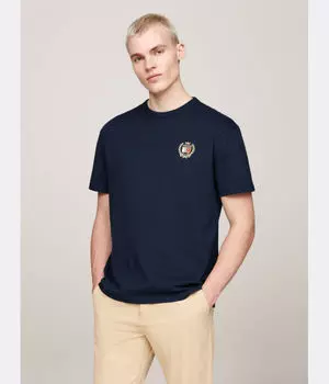 Футболка Tommy Jeans Regular Fit с логотипом, синий