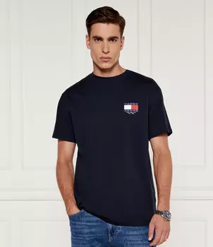 Футболка Tommy Jeans Regular Fit, темно-синий