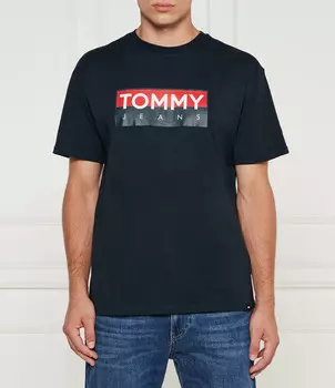 Футболка Tommy Jeans Regular Fit, темно-синий