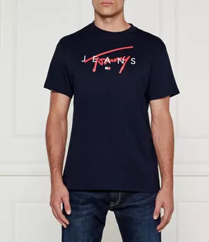 Футболка Tommy Jeans Regular Fit, темно-синий