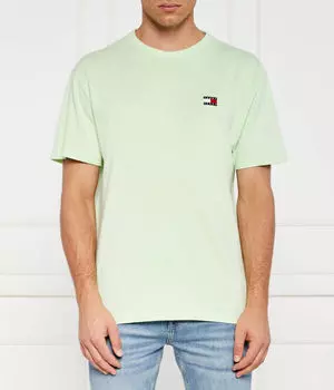 Футболка Tommy Jeans Regular Fit, зеленый