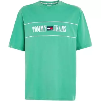 Футболка Tommy Jeans Retro Logo Skater, зеленый