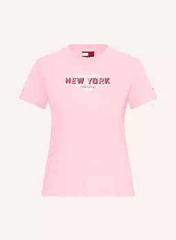 Футболка Tommy Jeans, розовый