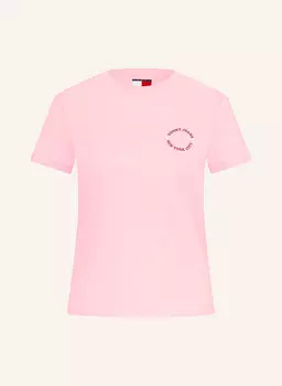 Футболка Tommy Jeans, розовый
