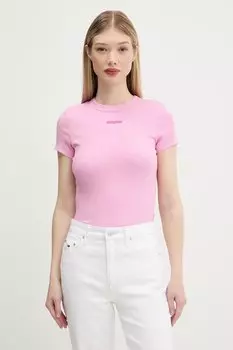 Футболка Tommy Jeans, розовый