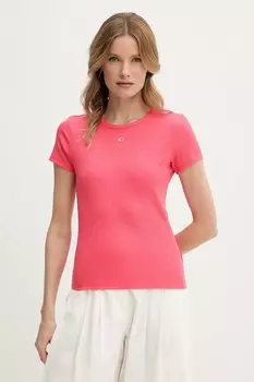 Футболка Tommy Jeans, розовый