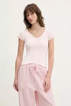 Футболка Tommy Jeans, розовый